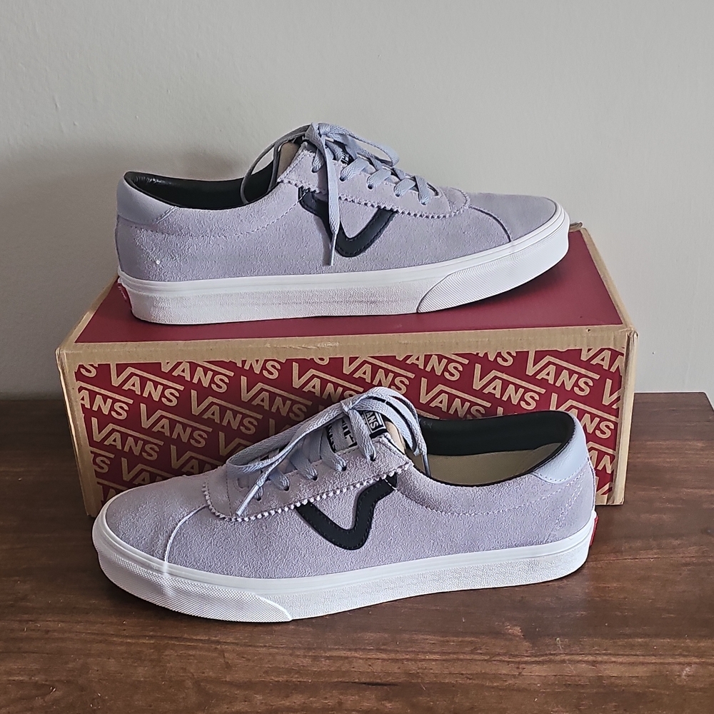 Vans Men's Suede Low-Top Sneakers in Light Purple